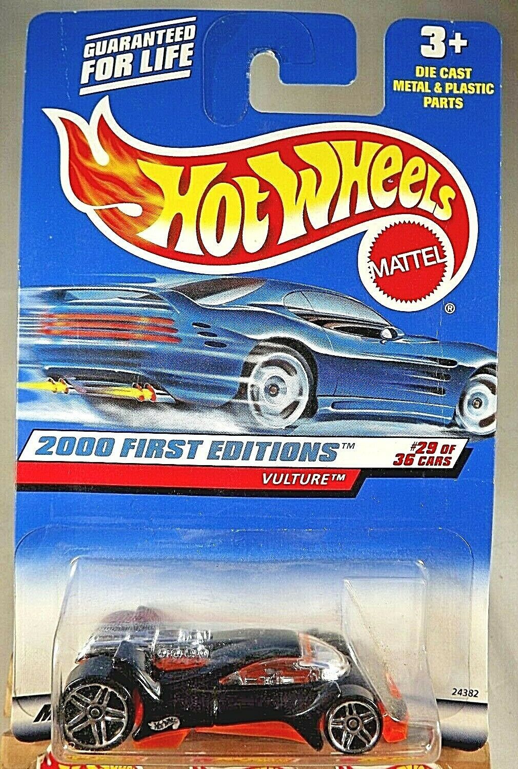 2000 Hot Wheels #89 First Editions 29/36 VULTURE Black w/Chrome Pr5 Sp ...