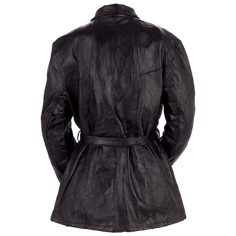 Giovanni Navarre™ Ladies' Italian Stone™ Design Genuine Leather Jacket
