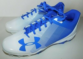 Under Armour Blue White Cleats Shoes Size 10.5 Brand New No Tags - $40.00