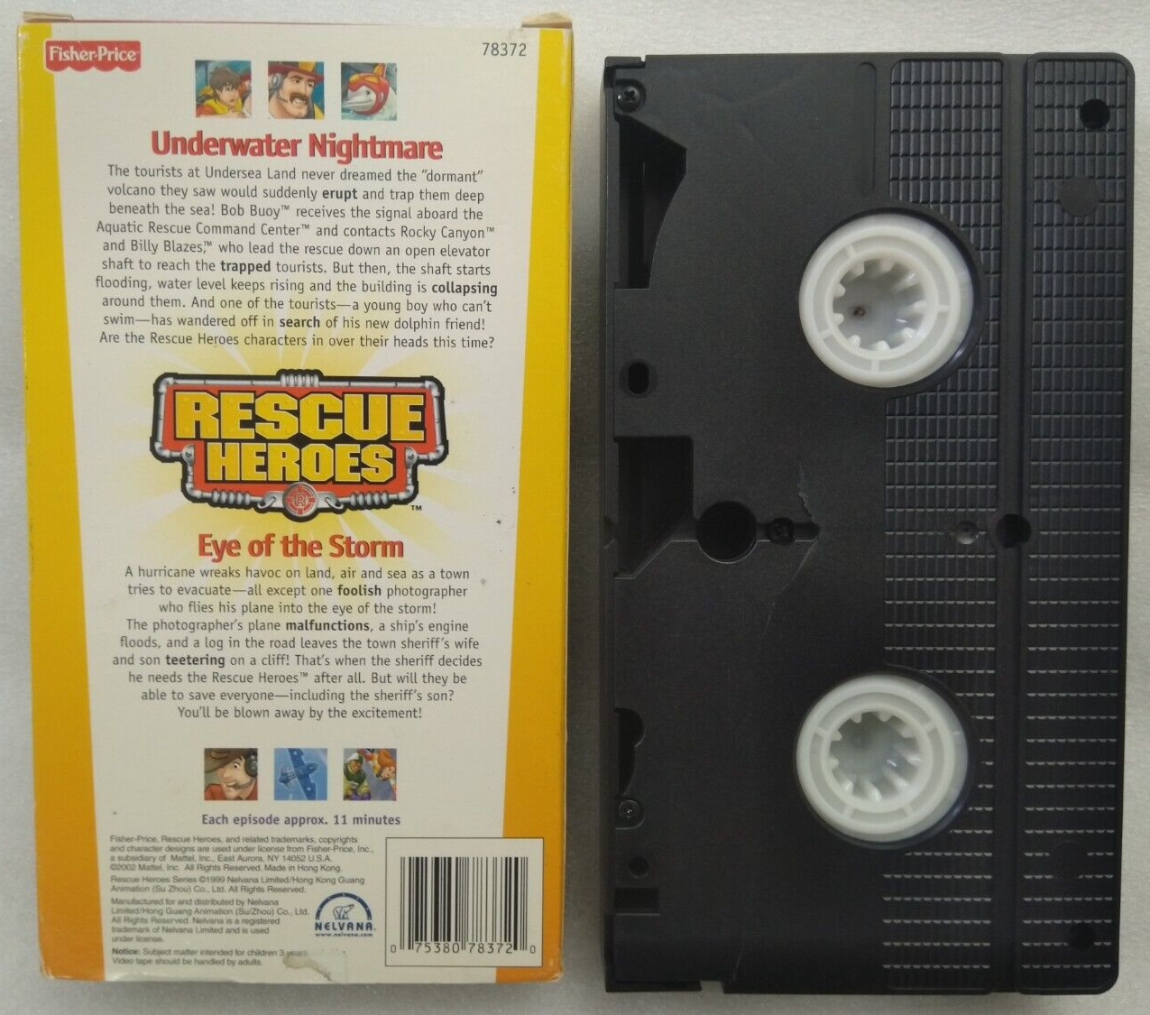 VHS Rescue Heroes - Underwater Nightmare and Eye Of The Storm (VHS ...