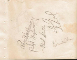 Ralph Gagliano Fred Smith Brent Strom Ray Hathaway + 6 Signed Vintage Album Page image 1