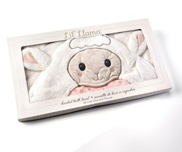 Lil' Lamb Hooded Bath Towel Baby Pink Super Soft Plush Cotton Gift Boxed  image 2