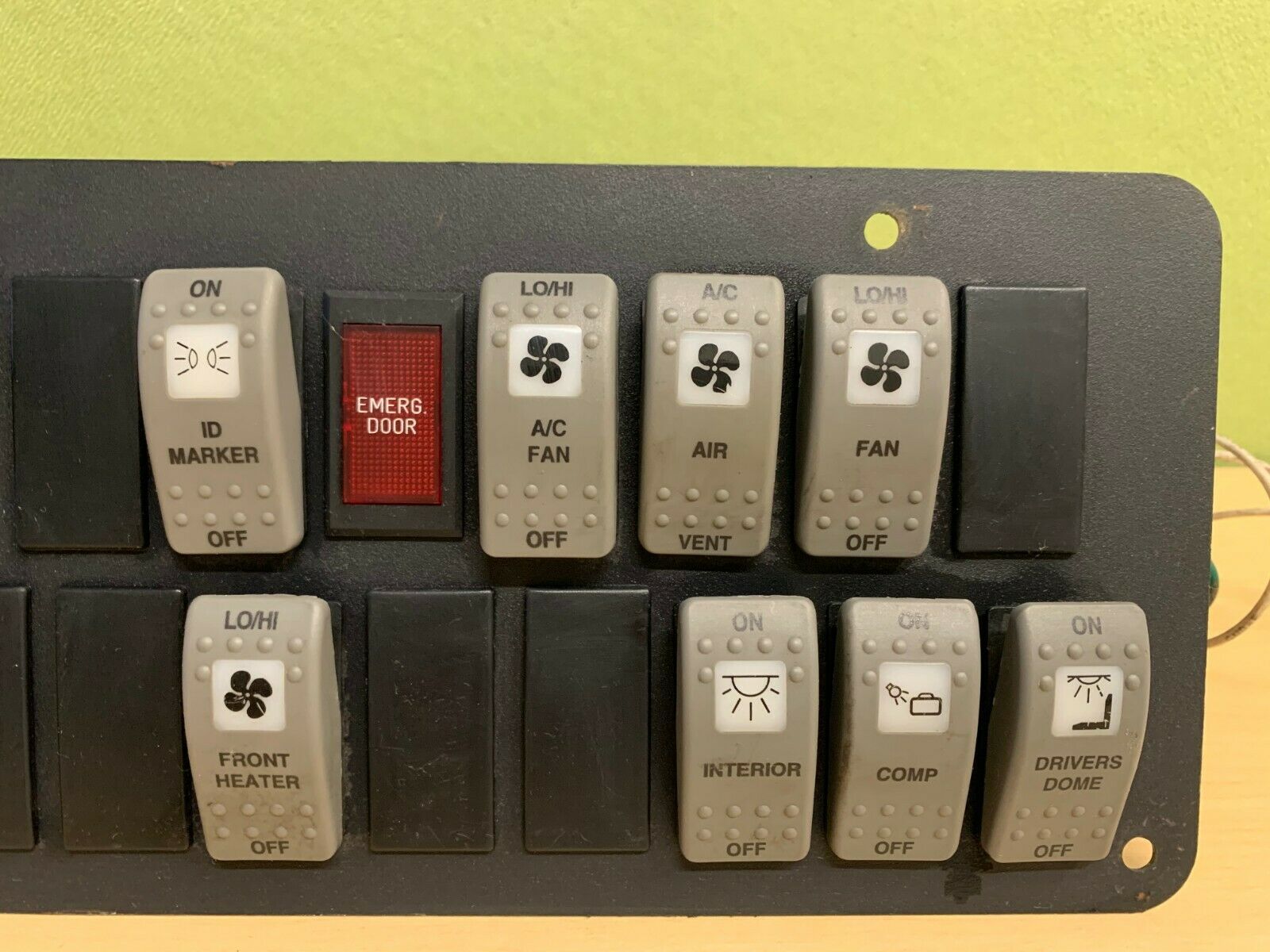 Thomas Bus Master Control Switch Panel Switches / Controls