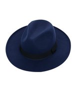 Gentle Meow Wool Floppy Hat Felt With Wide Brim Vintage Jazz Bowler Hat ... - $19.77