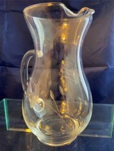Princess House Etched Chrystal 6.5 Inch Juice Pitcher Pre-Owned - $19.79