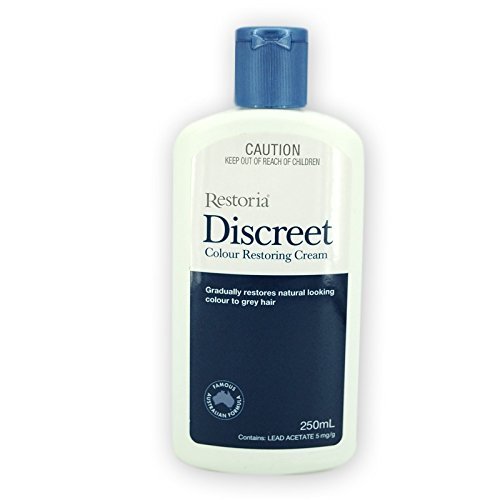Restoria Discreet Hair Colour Natural, safely Restoring Cream 250ml made in Aust