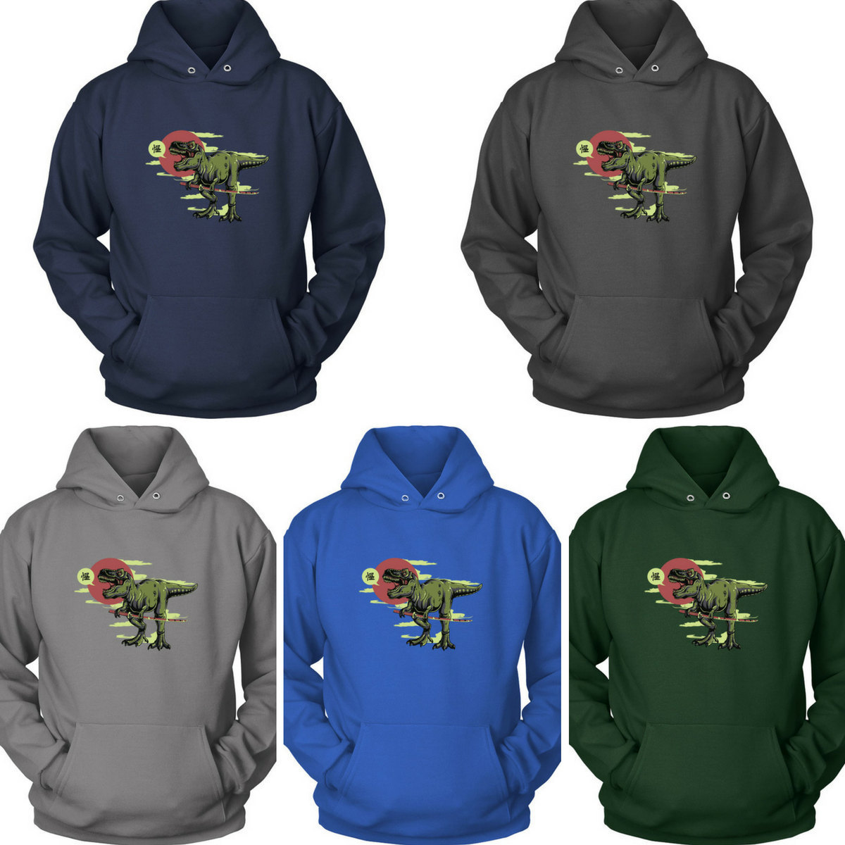 dinosaur hooded shirt