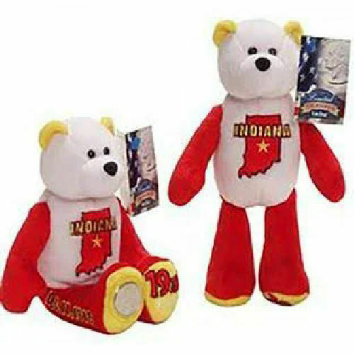 Primary image for Indiana Limited Treasures Coin Bear 2002 8" #19 INDIANA