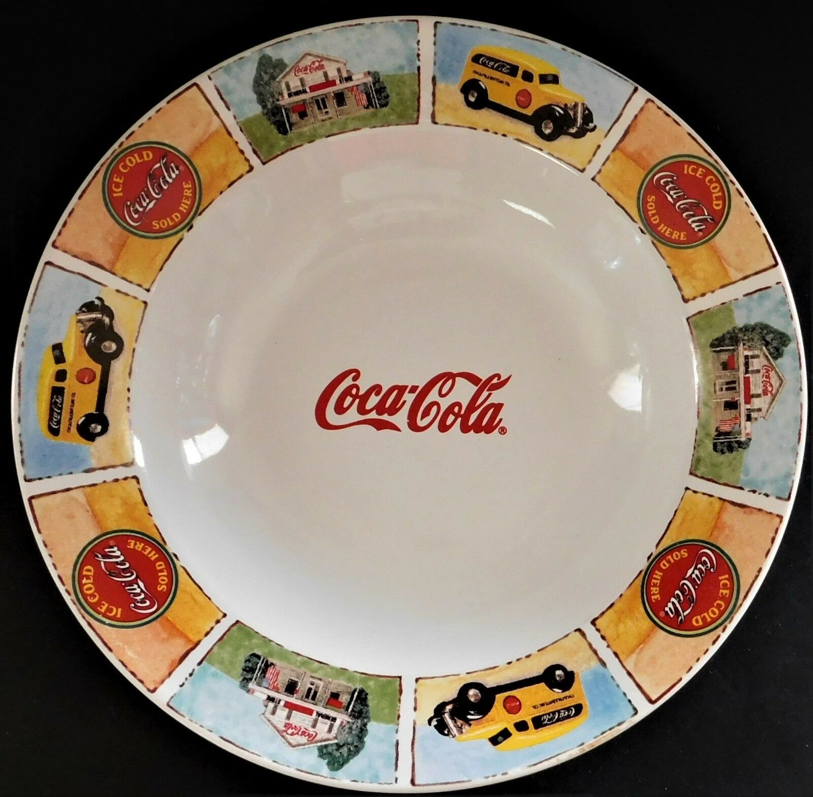 Gibson Coca Cola 9" Salad or Soup Bowl Good Old Days Ice Cold Coke Vintage Retro - $21.77