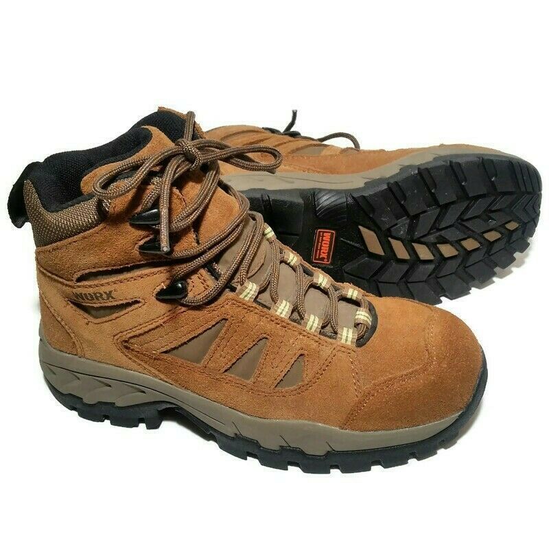 WORX by Red Wing Womens 5.5M Work Shoe, Steel Toe Abrasion/Slip