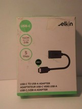 Belkin USB-C To USB-A Adapter Black New (Other) - $11.88