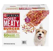 Purina Moist & Meaty Dog Food, Burger with Cheddar Cheese Flavor (6 oz., 60 ct.) - $35.99