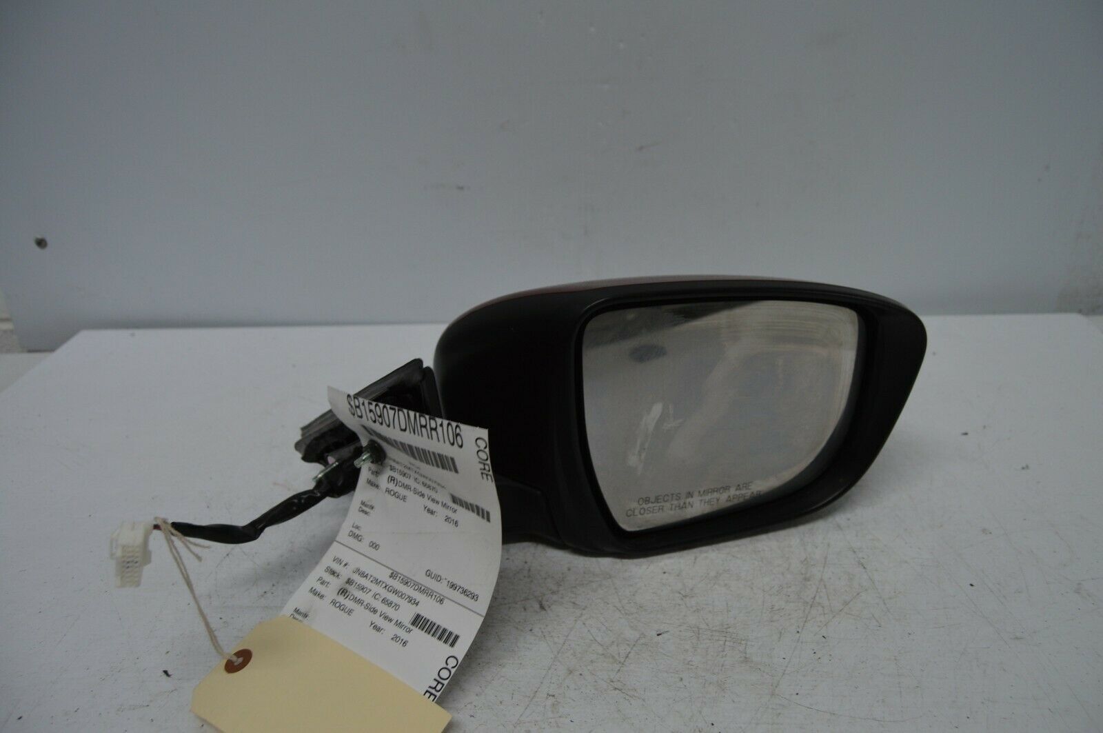 20162017 NISSAN ROGUE REAR VIEW SIDE MIRROR RIGHT RED AG28005 Mirrors