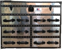 NauticalMart Mayfair Steamer Trunk Double Chest