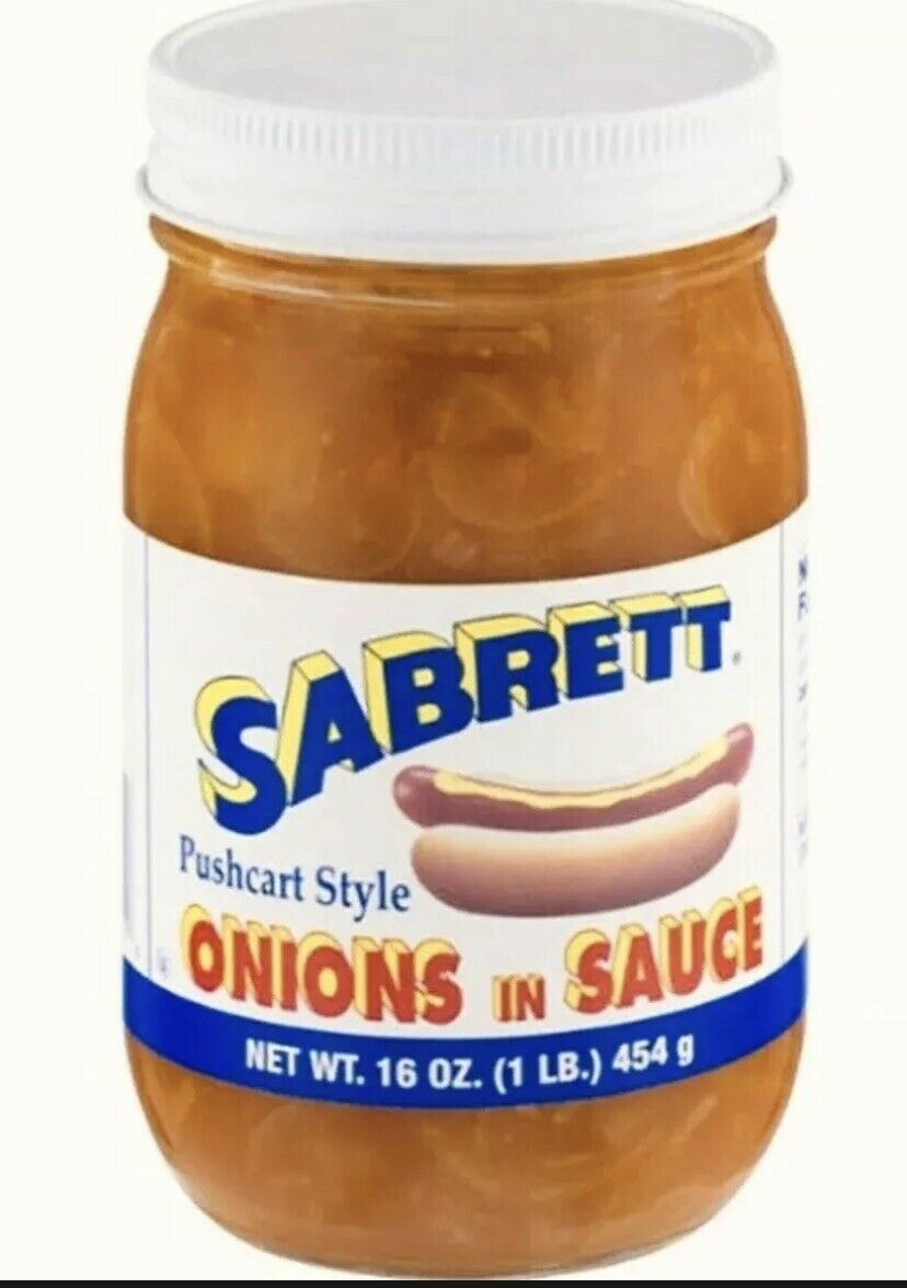 Sabrett Onions In Sauce THE ORIGINAL from NYC! 16 oz. SEALED. Hot Dog ...