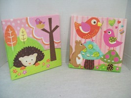 Oopsy Daisy Too Fine Art for Kids Hedgehog Pal &amp; Love &amp; Nature Bird Buddies - $12.86