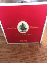 Set of 4 Spode Christmas Tree 13 oz. Wine Glasses 7 1/4" NEw - $54.45
