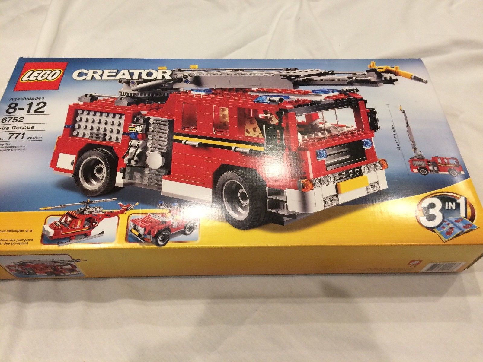 Sealed LEGO Creator Fire Rescue 6752 Fire Truck Helicopter Free Ship ...