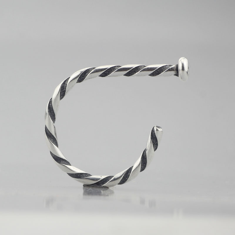 Authentic 925 Sterling Silver Twisted Ring of Change Compatible with European  J