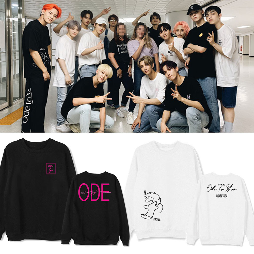 KPOP Seventeen 17 Hoodie Fourth Anniversary WORLD TOUR ODE TO YOU Crew Neck