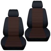 Front set car seat covers fits 2010-2020 Kia Soul   black and brown - $66.42