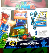 PJ Masks Mystery HQ Hasbro Set Comes With 7 Figures and 5 Stickers To Di... - $22.76
