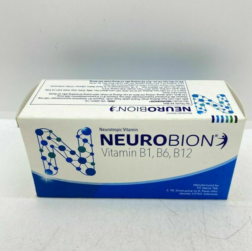 60 Tablets Neurobion Vitamin B1, B6, B12 for Numbness, Tingling & Nerve