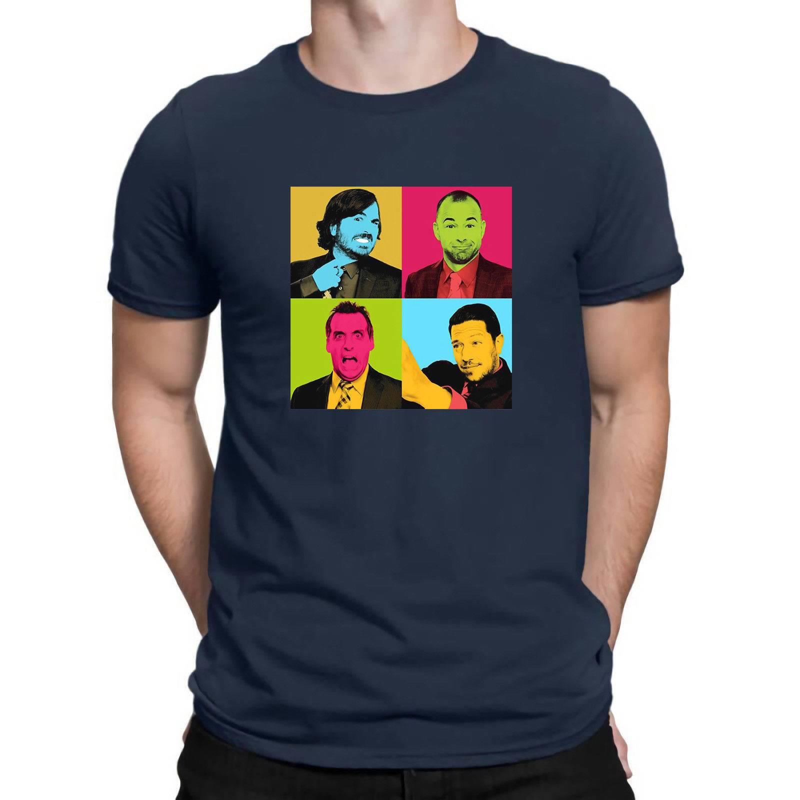 Impractical Jokers The Cast Funny TV Comedy Cotton TShirt Navy T