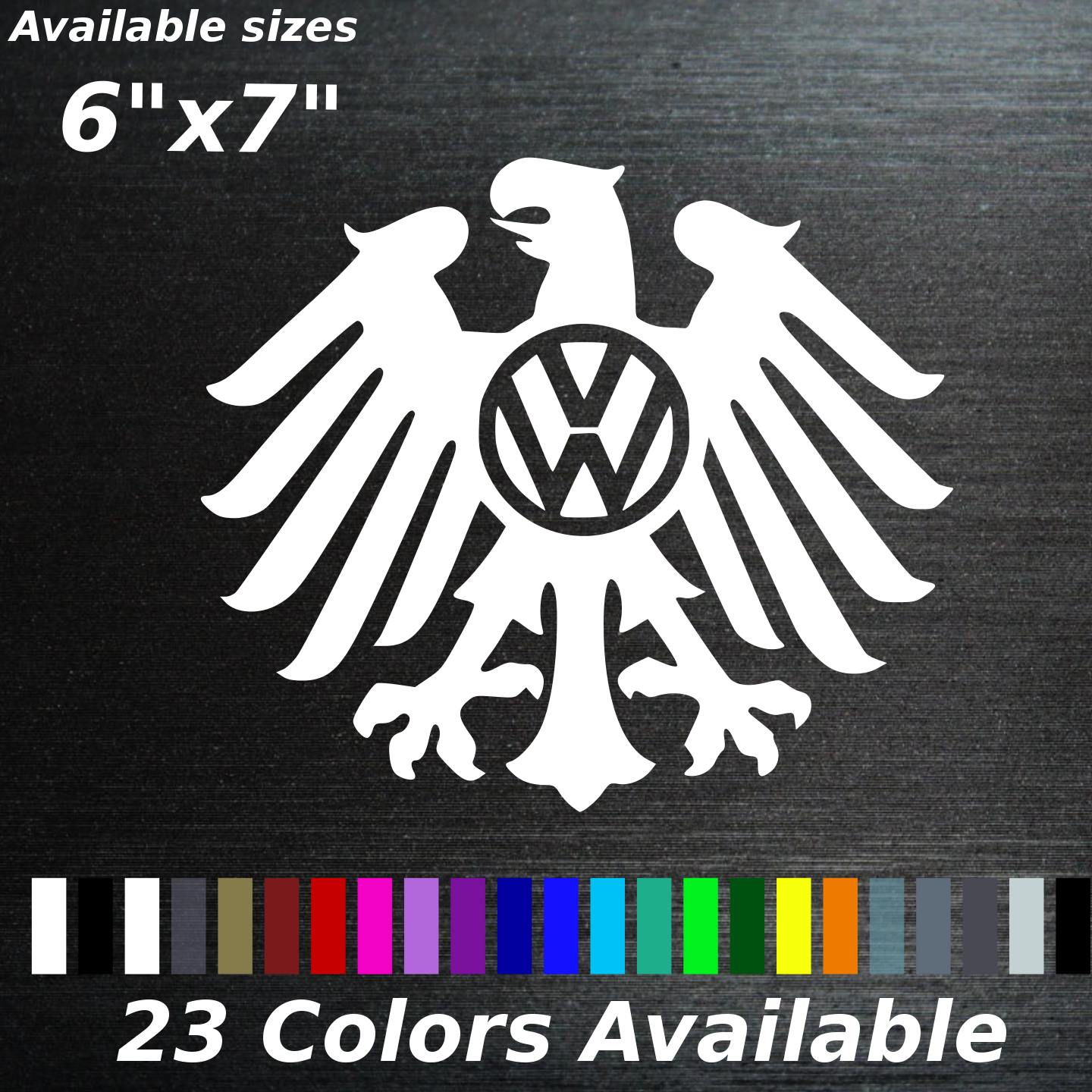 VW Eagle decal sticker Volkswagen German Germany Car