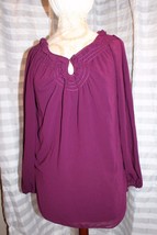 NEW NWT StudioM Womens Fashionable Shirt Blouse Long Sleeve MSRP $88.00 ... - $14.84