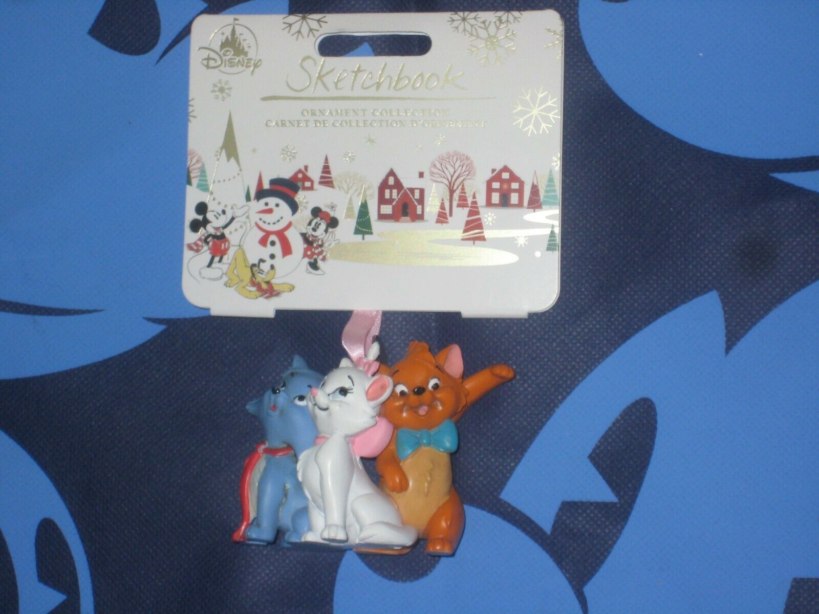 DISNEY ARISTOCATS SKETCHBOOK ORNAMENT 2019 Berlioz, Marie and Toulouse