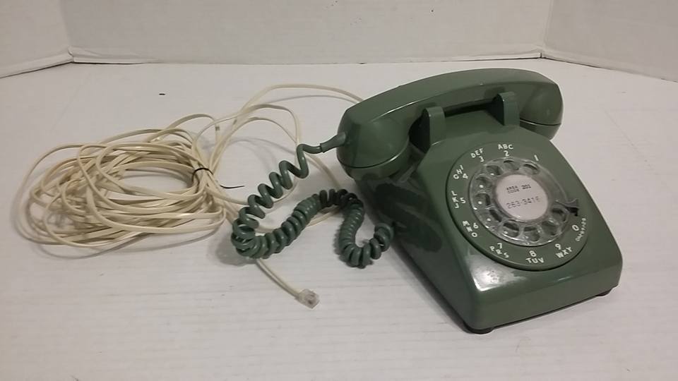 Vintage LONG BLACK Western Electric Telephone Spring Cord Phone 500 Princess