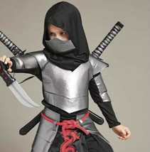 Chasing Fireflies Ninja Halloween Costume Kids Youth Boys 8 Silver Samur... - £13.85 GBP