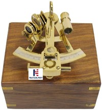 NauticalMart Nautical Solid Brass Sextant 5" Brass Nautical Maritime Astrolabe M