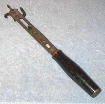 Black Wood Handle Wood's Cap Lifter Can Opener Pat. 1901 - Openers