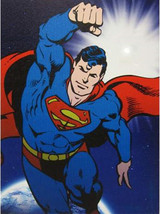 DC Comics Flying Superman Collectible 12" x 16" Lighted Canvas Art NEW UNUSED - $24.18