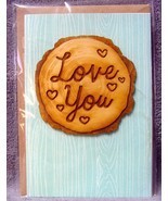 New•Hallmark•Signature Collection•Mother's Day•Card•Tree Slice•Love You•Handmade - $9.99