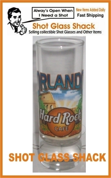 uk hard cafe glass rock 2004 Shot T Rock Orlando Glass City Cafe Hard Shirt Orange Glassware