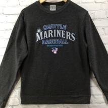 Seattle Mariners Baseball Mens Sz S Fleece Sweatshirt Small Gray/Black MLB - $19.79