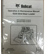 Bobcat S220 Skid Steer Operation &amp; Maintenance Manual Operator/Owners 5 ... - $23.00