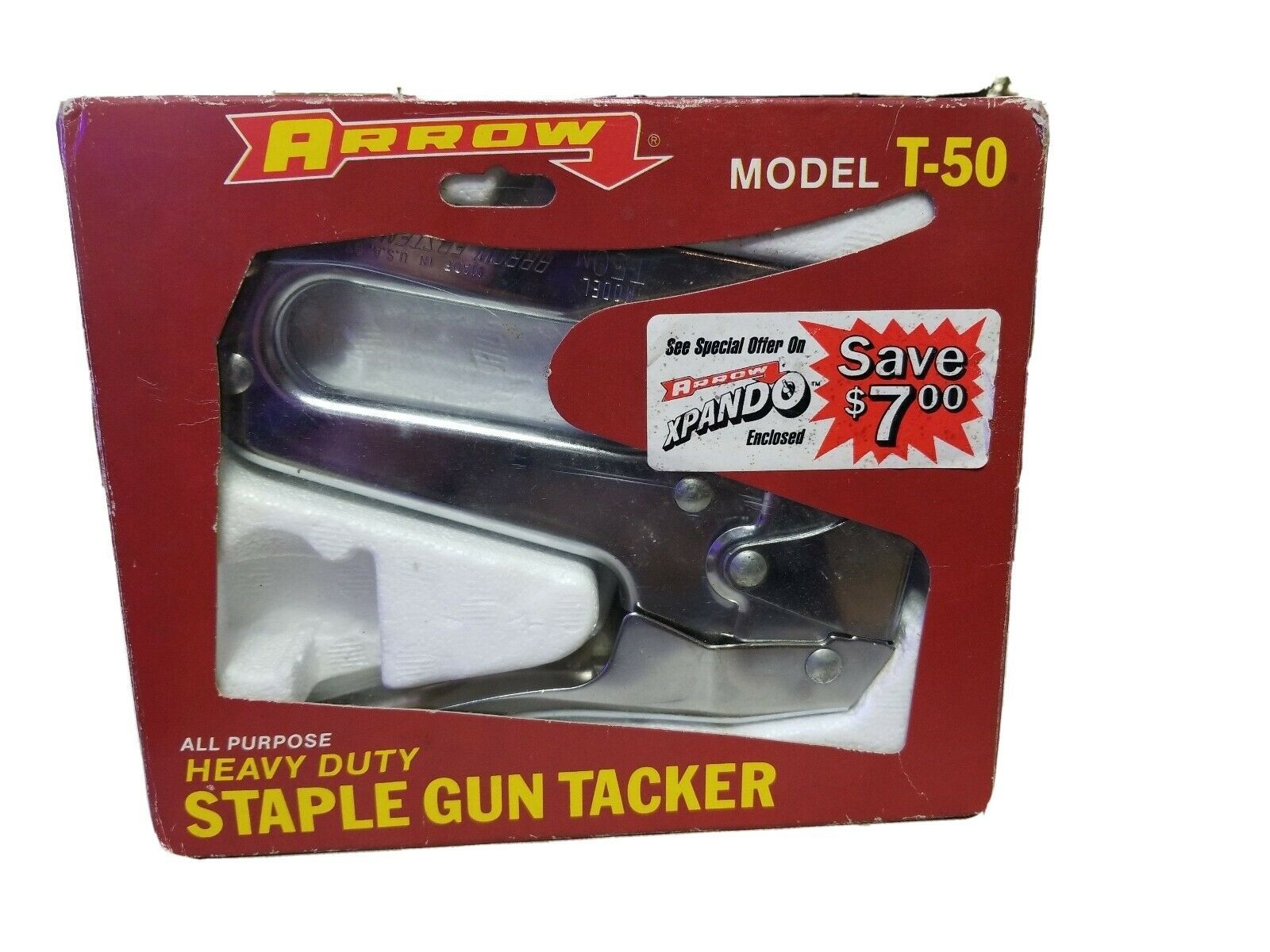Arrow AllPurpose HeavyDuty Staple Gun Tacker Model T50 with Box