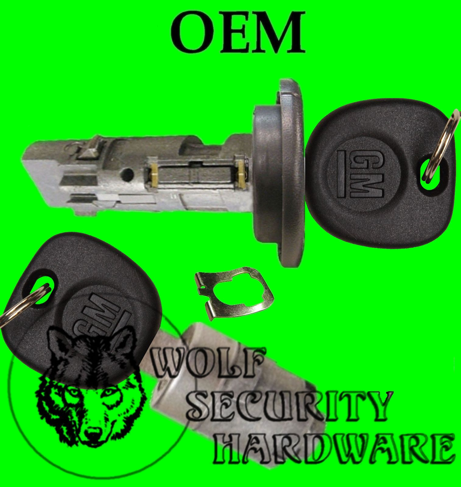 Chevy GMC OEM Ignition Key Switch Lock Cylinder & Single Door Lock Set