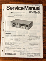 Panasonic RS-M240X Cassette Service Manual *Original* - $18.53