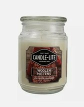 Candle-Lite Woolen Mittens Scented 18 Oz Jar Candle Limited Edition - $22.76