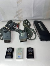 Lot Of Xbox 360 Components Hd And Regular Cables 5 Controller Batteries 1200 Hdd - $14.95