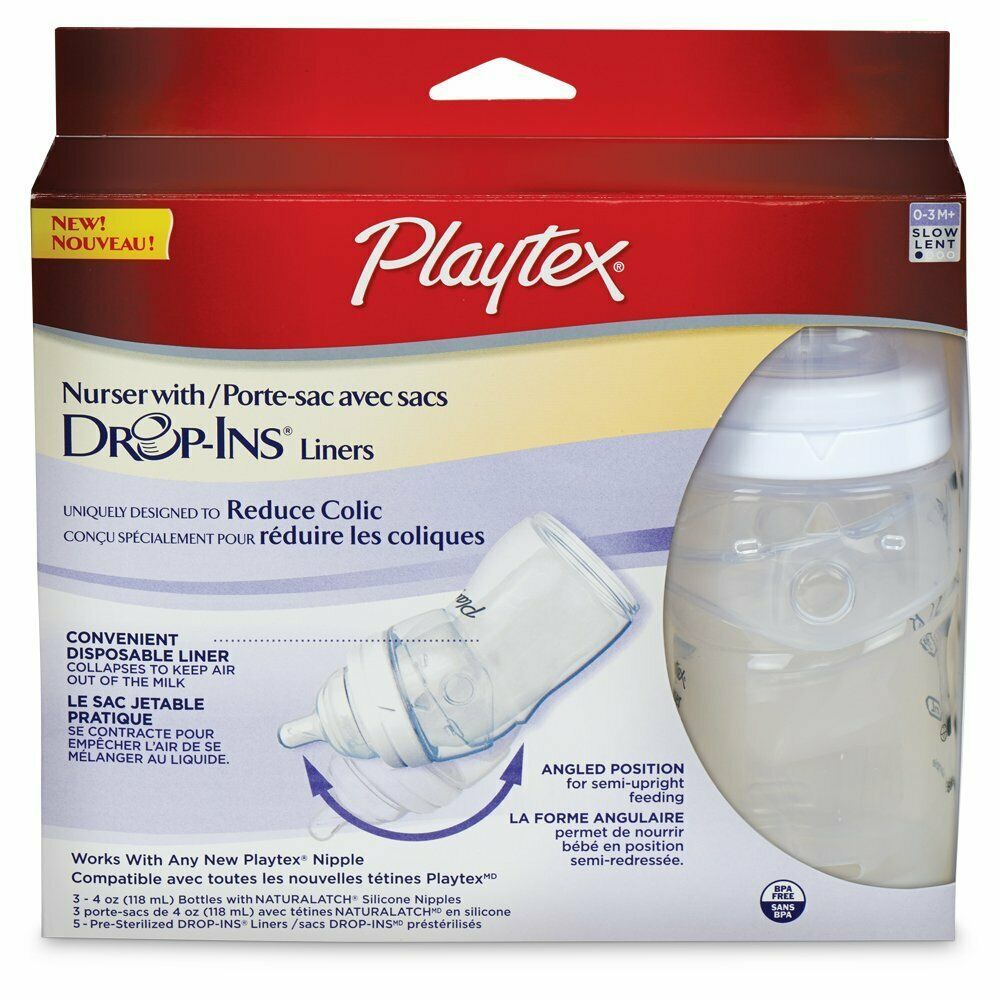 Playtex Baby Nurser Bottle with PreSterilized Disposable DropIn