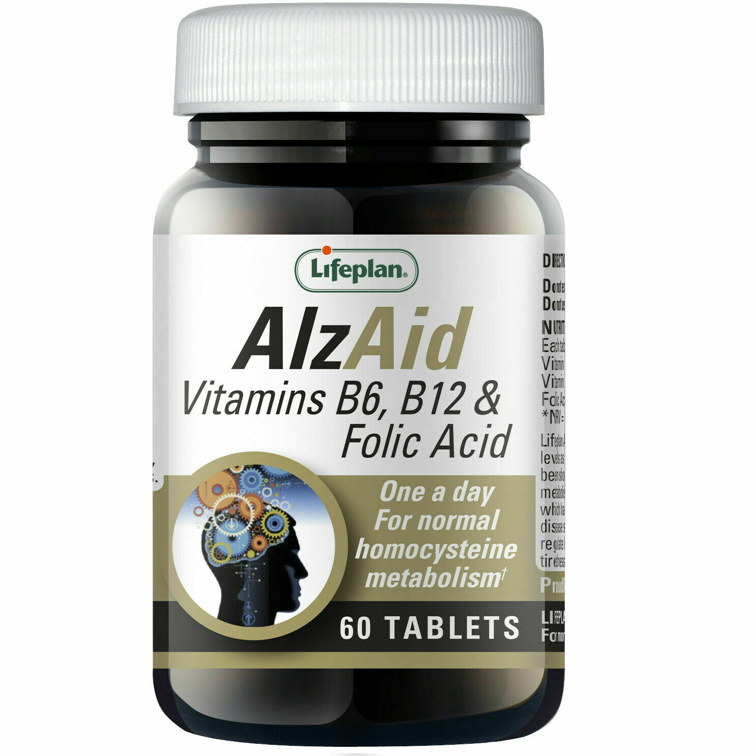 Vitamin B6, B12 and Folic Acid 60 Tablets Lifeplan