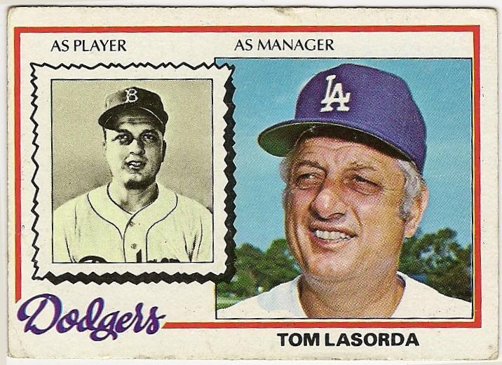Tom Lasorda Baseball Card 189 Baseball MLB