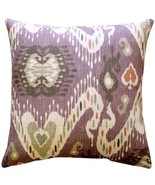 Solo Mulberry Ikat Throw Pillow 20x20, with Polyfill Insert - $59.95