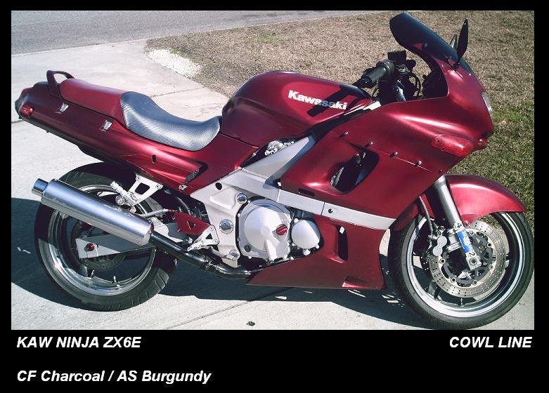 19852002 Ninja ZX6E Cowl Line Sport Bike Motorcycle Seat Cover Other